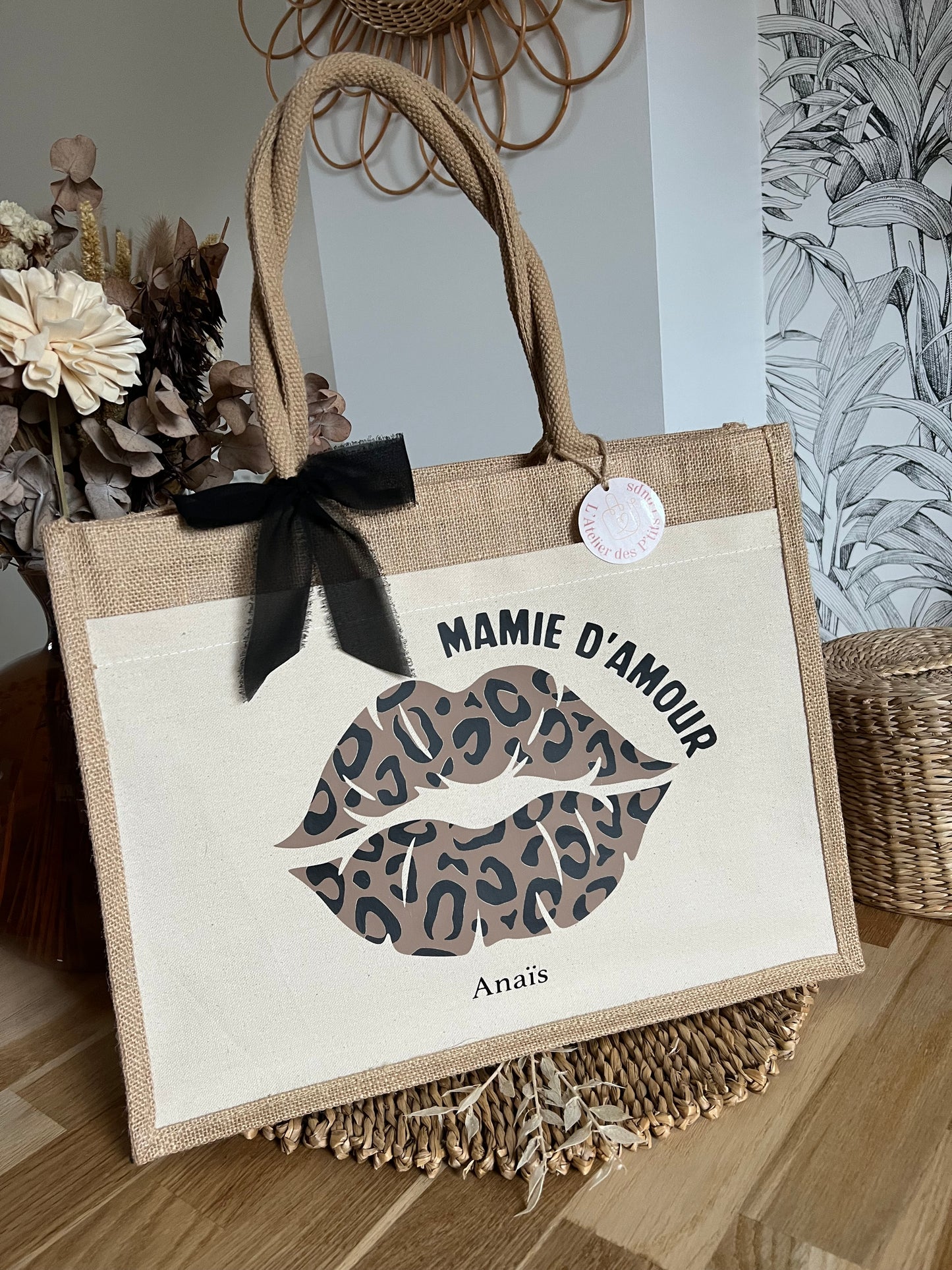 Cabas "BISOU LÉOPARD"