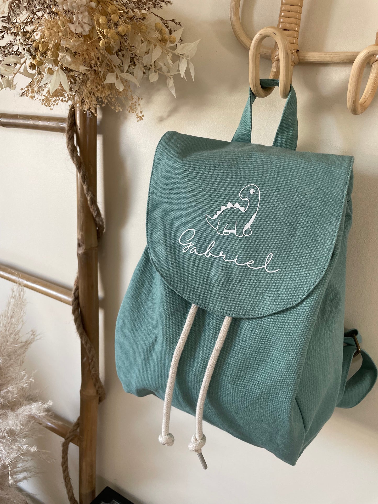 Sac à dos "COTON" VERT SAUGE