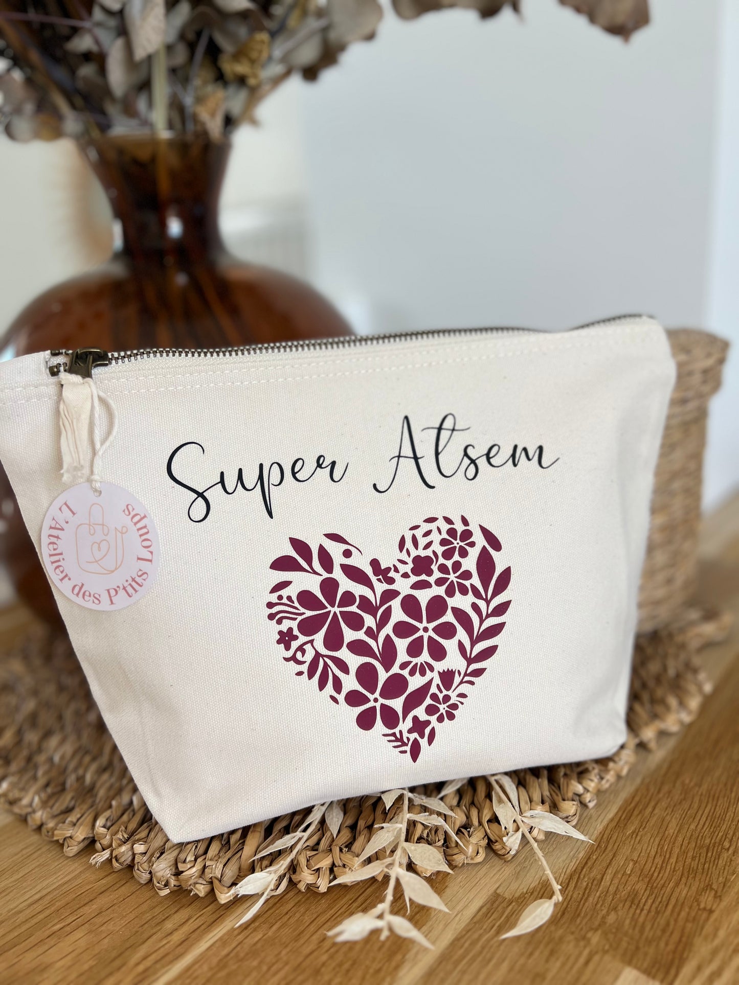 Pochette "COEUR FLORAL"