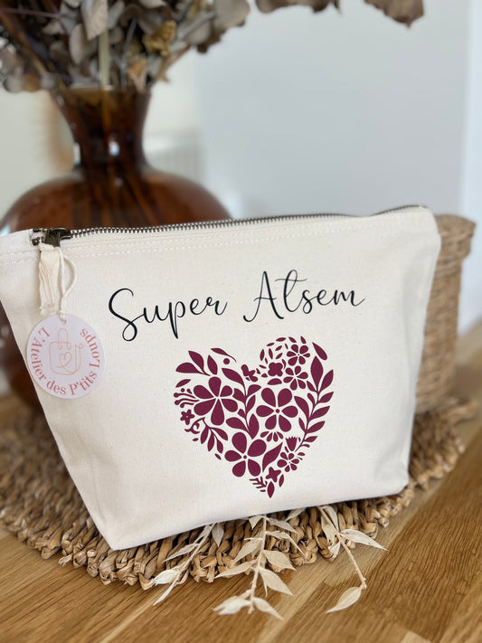 Pochette "COEUR FLORAL"