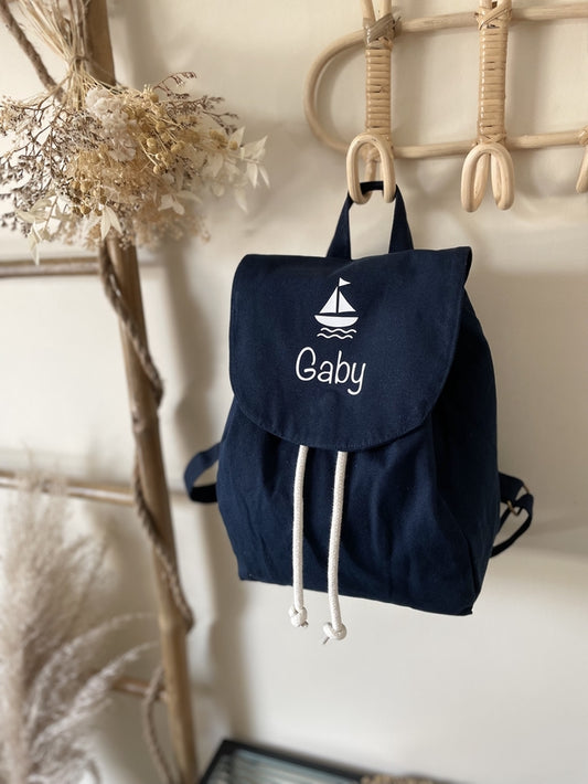 Sac à dos "COTON" BLEU NAVY