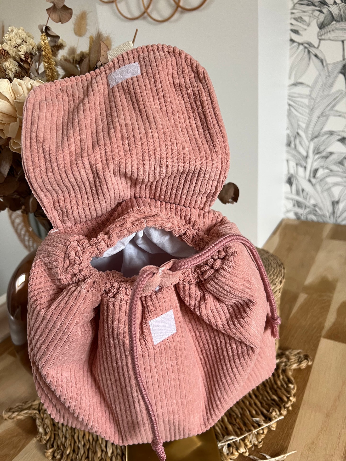 Sac à dos « VELOUR » Rose