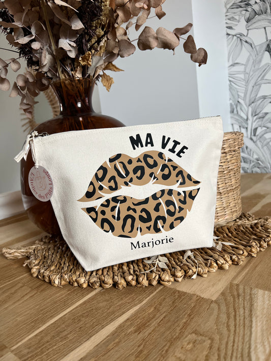 Pochette "BISOU LÉOPARD"