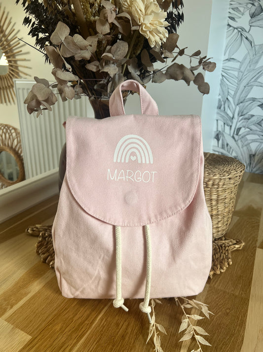 Sac à dos "COTON" ROSE POUDRÉ