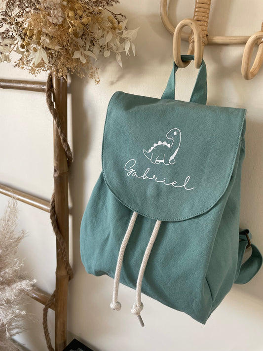 Sac à dos "COTON" VERT SAUGE