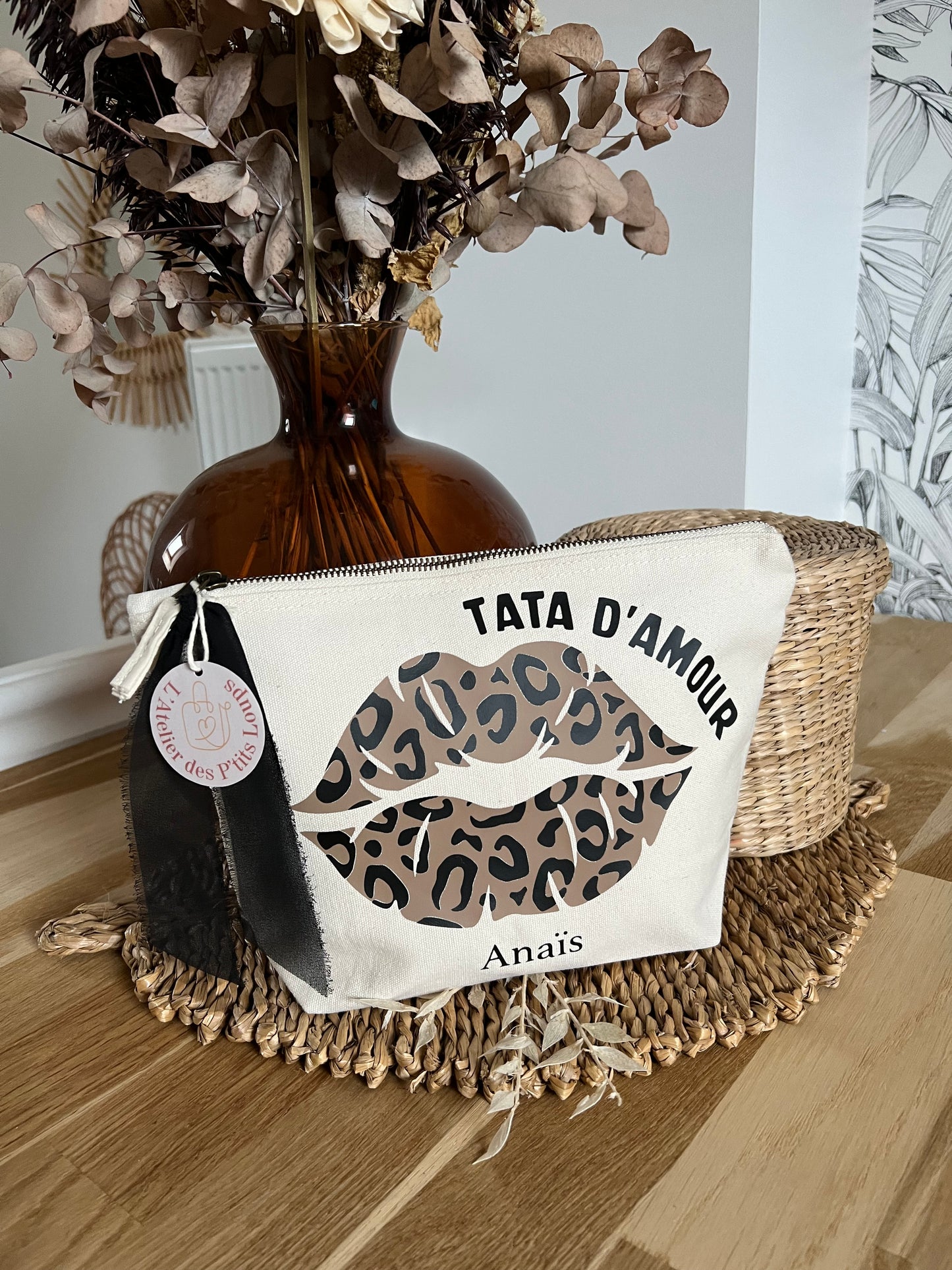 Pochette "BISOU LÉOPARD"