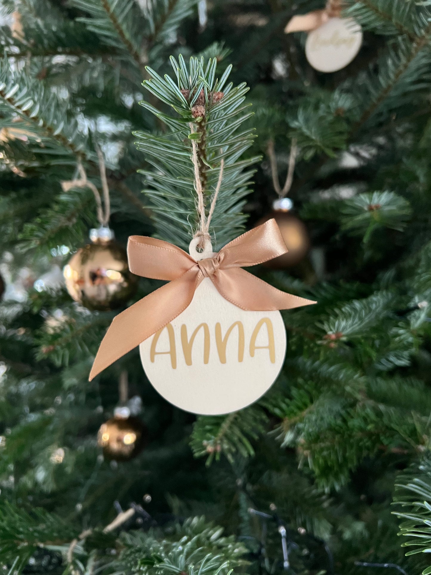 Boule de Noël en bois