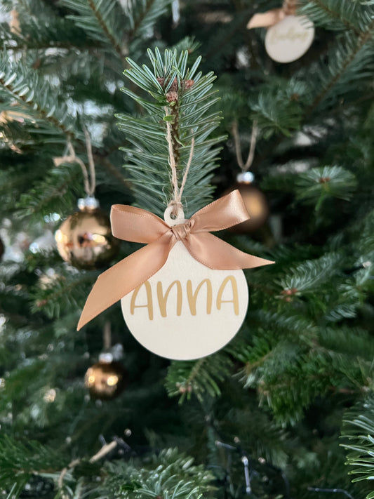 Boule de Noël en bois