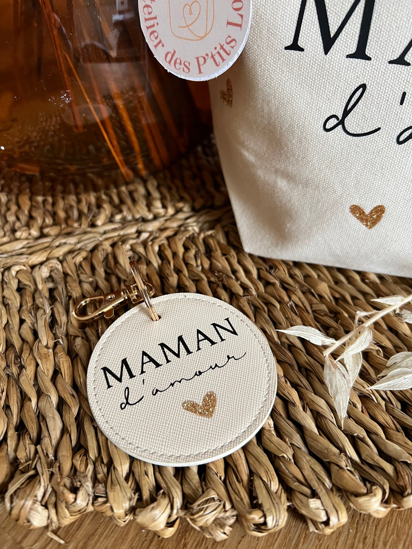 Porte-clés rond personnalisé