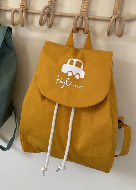 Sac à dos "COTON" MOUTARDE